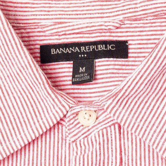 💥 BANANA REPUBLIC 100% Cotton Long Sleeve Shirt L - Picture 2 of 5